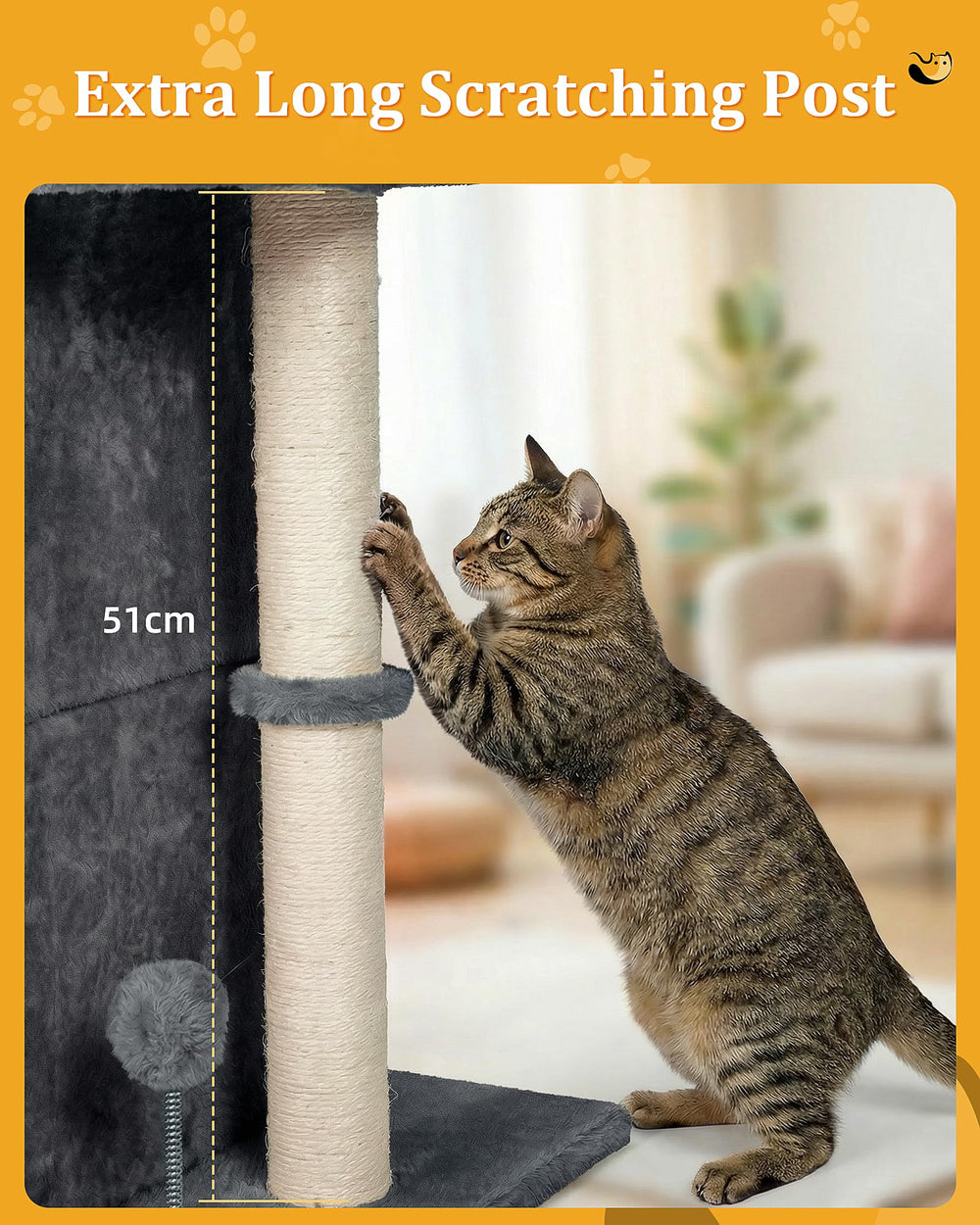 Aechonow arbol-gato gris oscuro añade estilo moderno al hogar