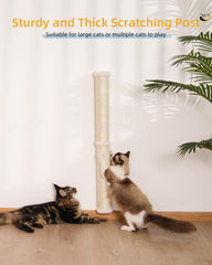 Aechonow rascador-gato-pared-360-grados ofrece superficie extra para rascar.