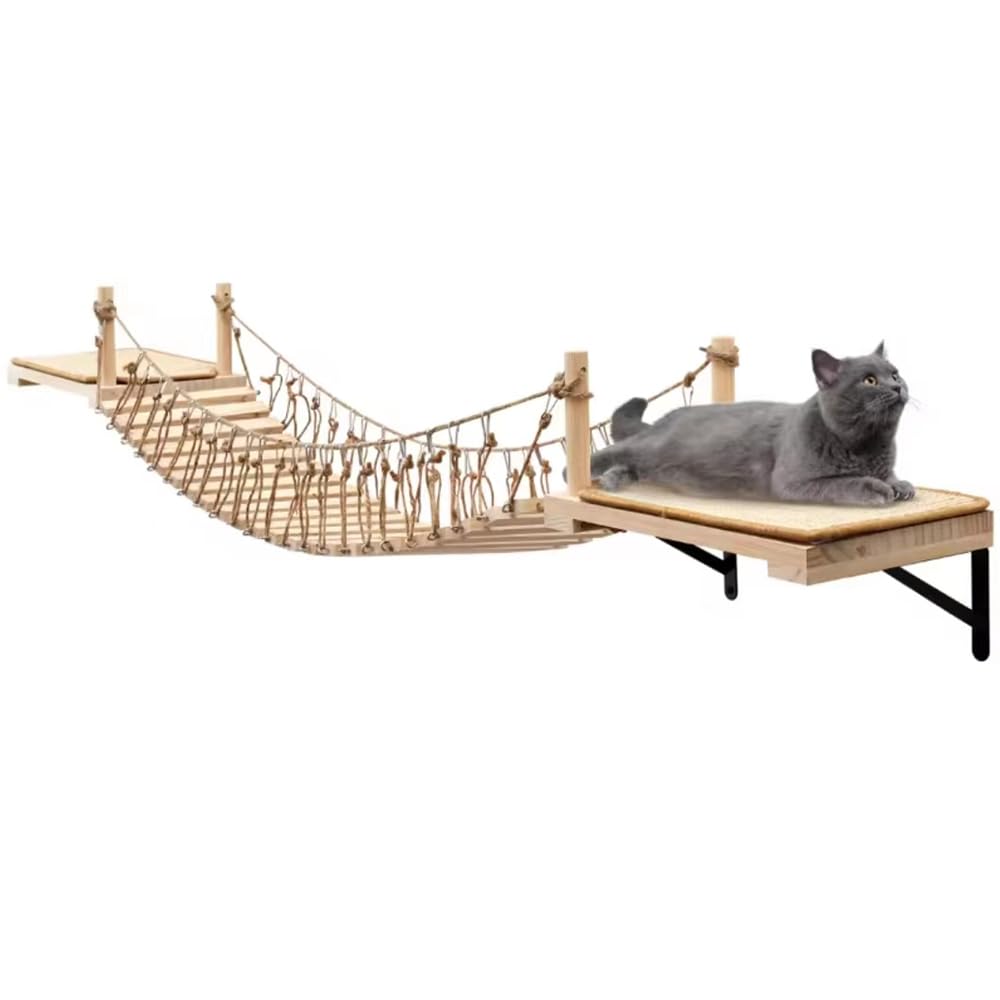 A.FATI Puente colgante para gatos: altura y seguridad para trepar.