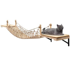 A.FATI Puente colgante para gatos: altura y seguridad para trepar.