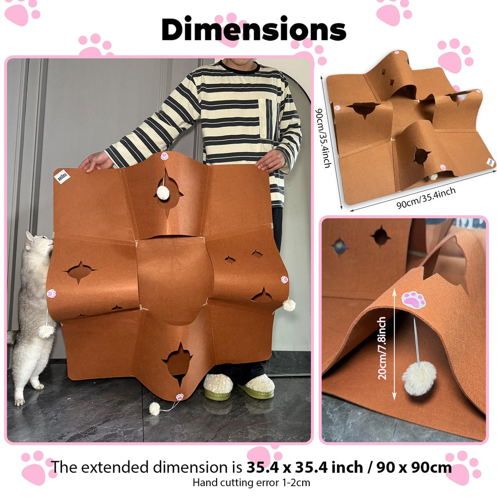 AFLIFLI tamaño 90x90 cm ofrece amplio espacio para varias mascotas.