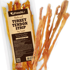 A Freschi srl Tendones de Pavo para Perros – tiras duraderas para masticación prolongada y sabrosa