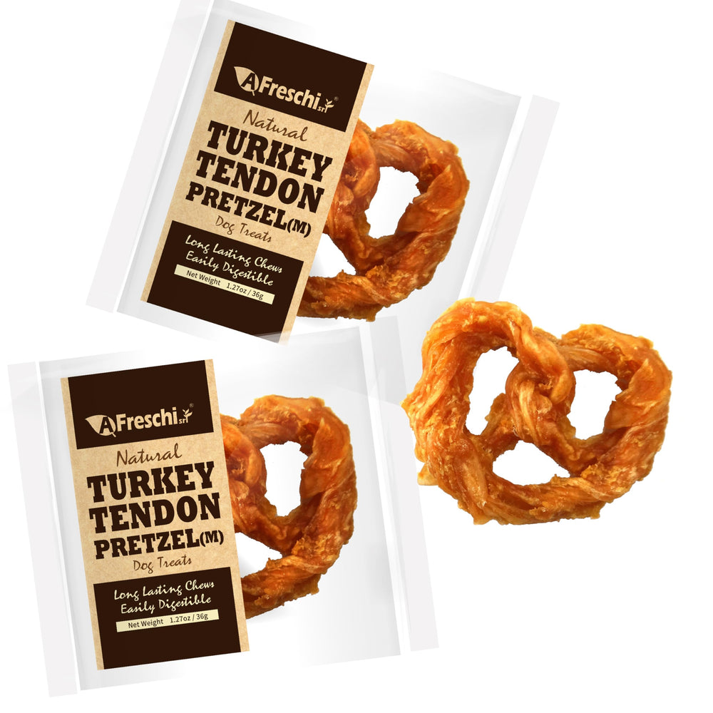 A Freschi srl – Tendons de dinde pour chien, texture durable pour de longues sessions de mastication.