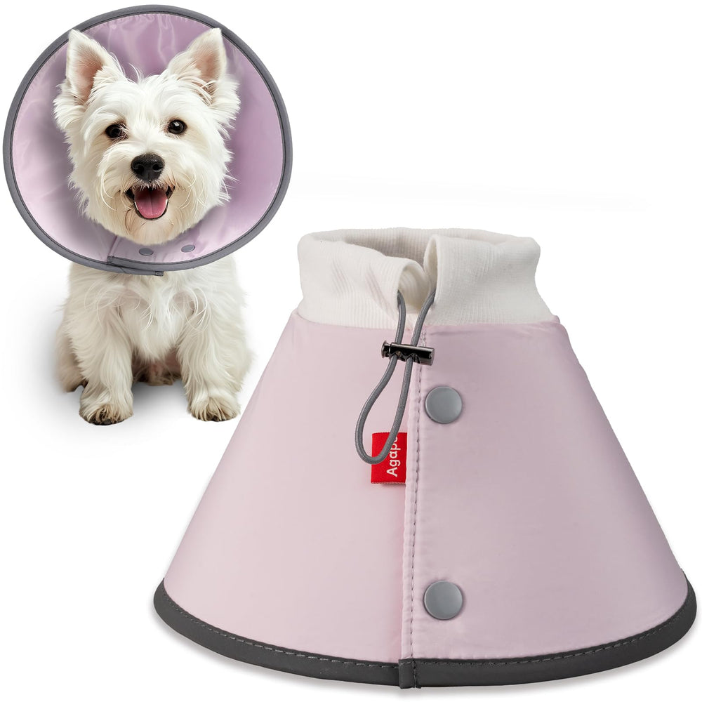 Cono suave Agape para perro pequeño, descanso cómodo y ligero.