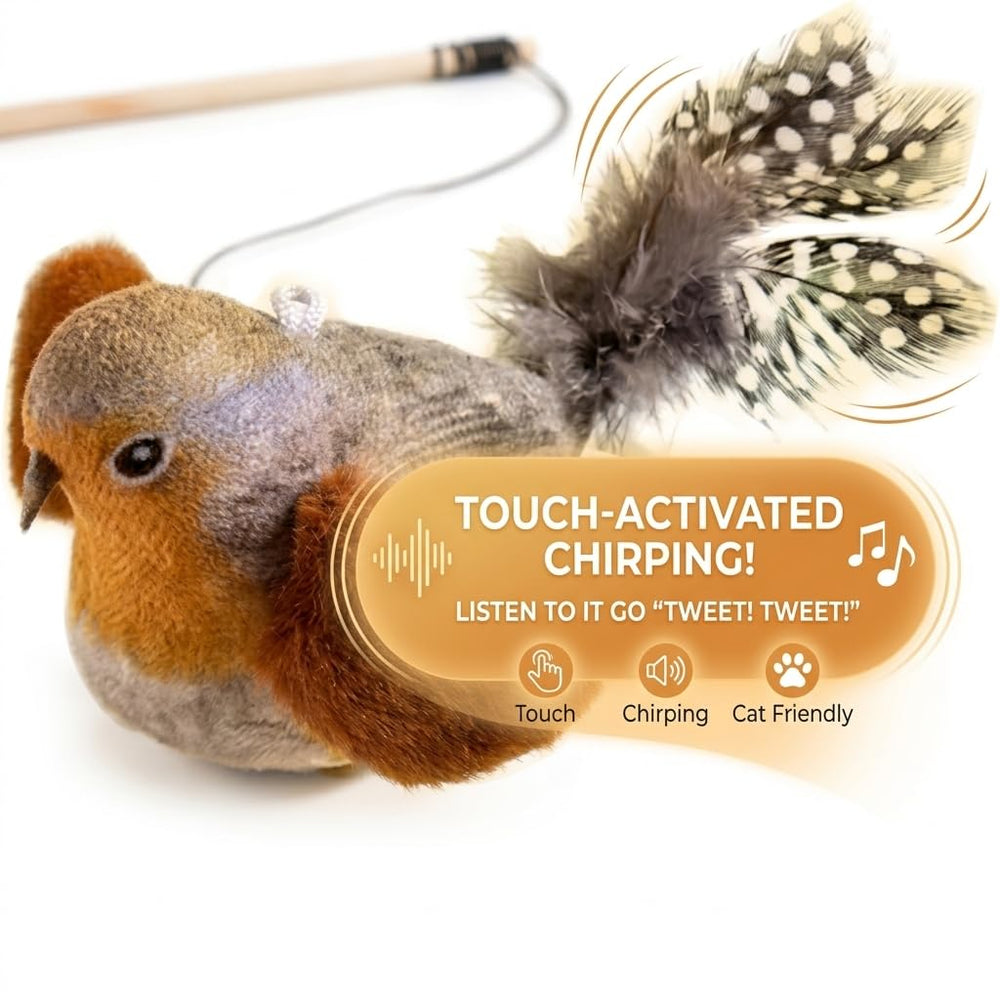 AGGER pez-juguete con campana para gatos, estimula curiosidad