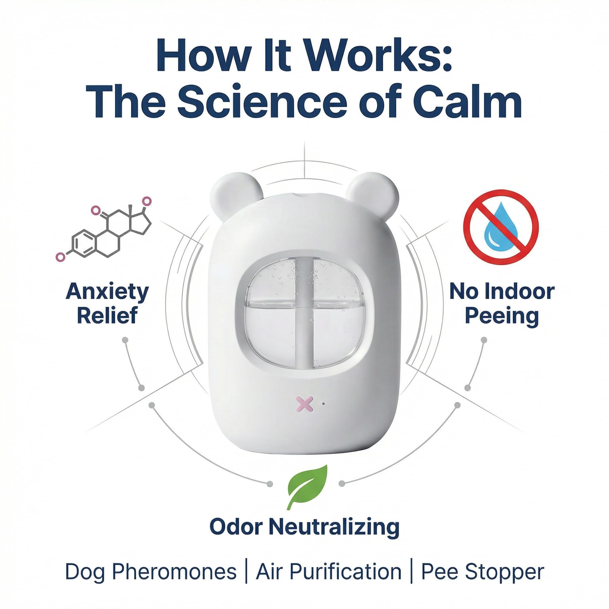 Difusor compacto de Agpaws que se integra con la decoración del hogar.