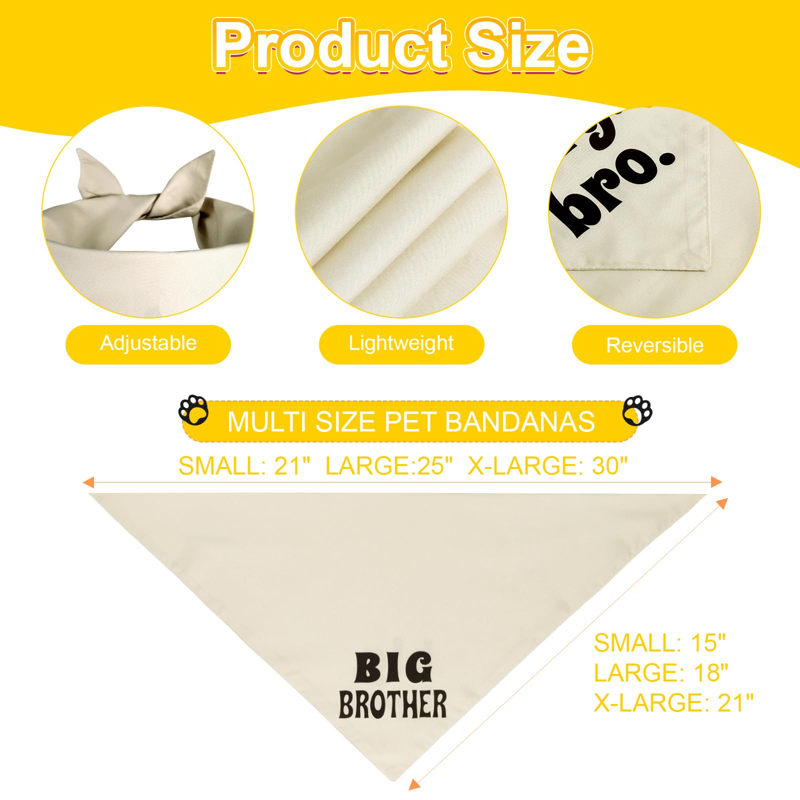 Agroon Bandana Beige, ajuste de tamaño pequeño para cuellos pequeños.