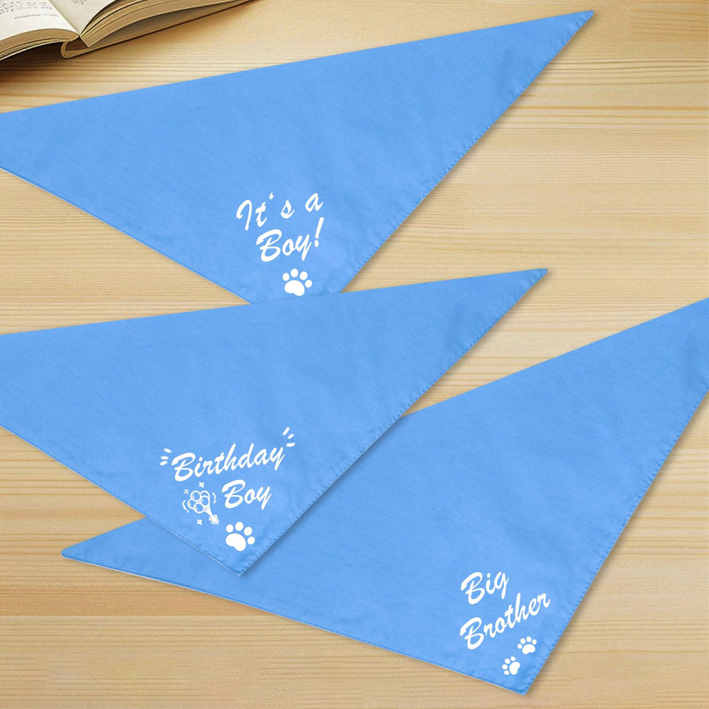 Bandana Agroon azul grande lista para personalizar con máquina de corte.