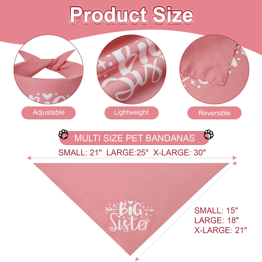 Bandana Agroon rosa para perro, talla grande, comodidad durante paseos y juego