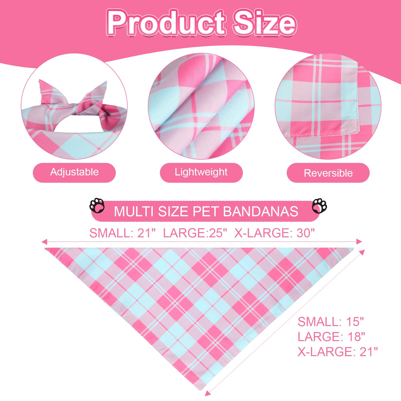Agroon bandana para perro talla pequeña, suave y ligera para paseos cómodos.