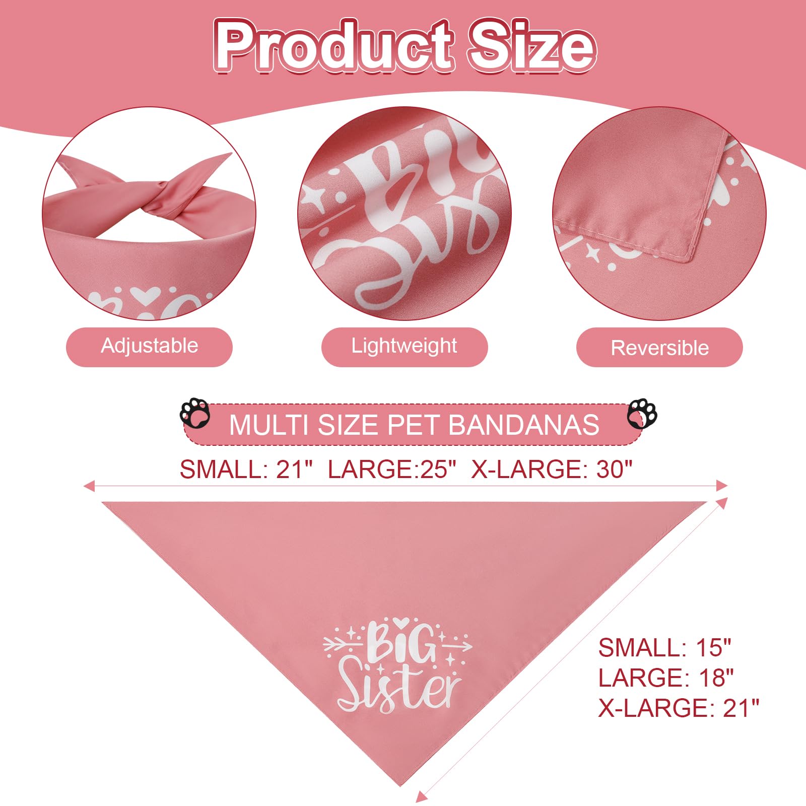 Bandana Agroon talla XL para cuello cómodo en rosa