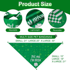 Agroon bandana para mascotas con diseño de cuadros y rayas, ideal para fiestas.
