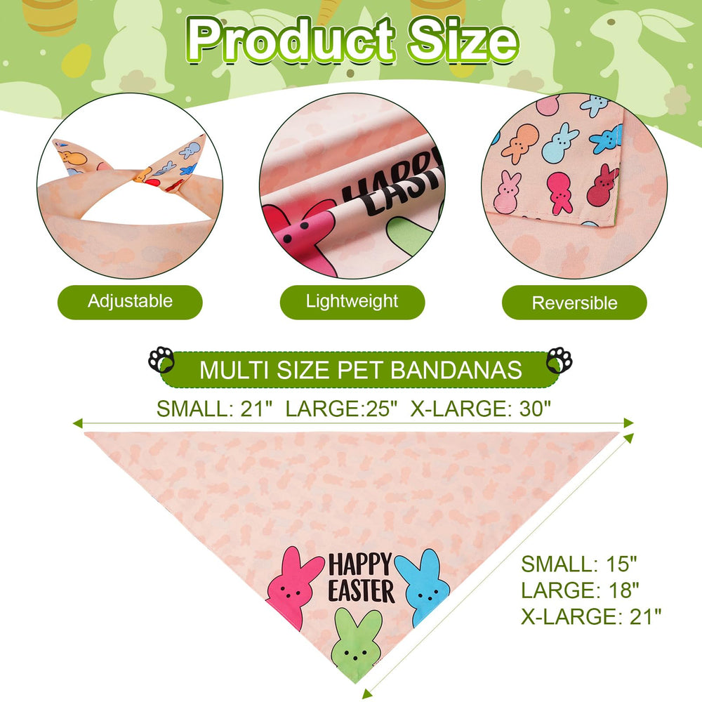 Bandanas coloridas Agroon Pascua para perros y gatos, duraderas para fiestas