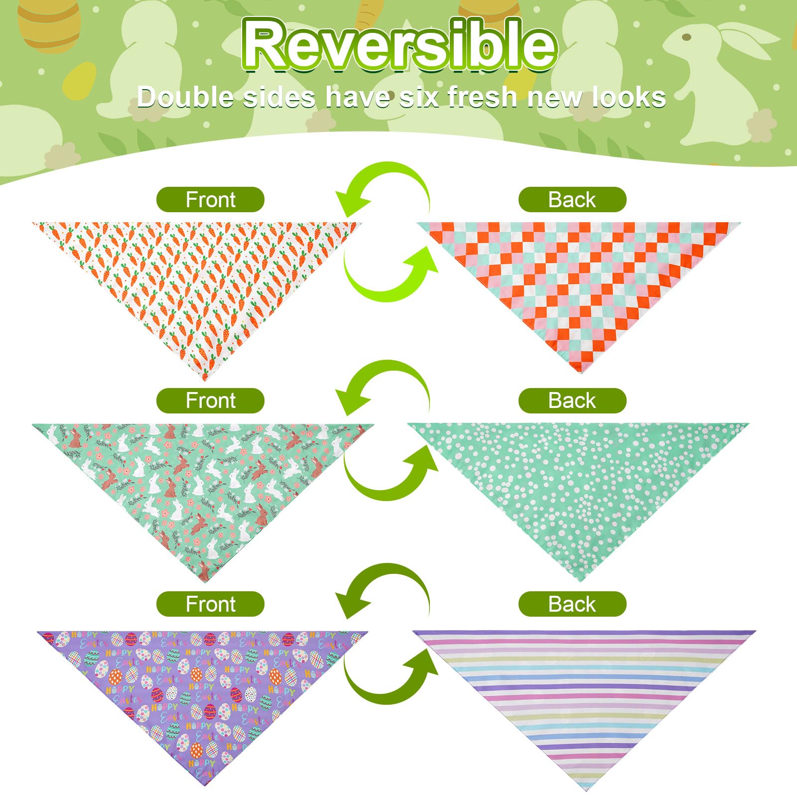 Bandana Agroon Pascua colorida, regalo perfecto para mascotas en Pascua.