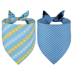 Bandana Agroon con diseño de rayas azul para estilo diario.