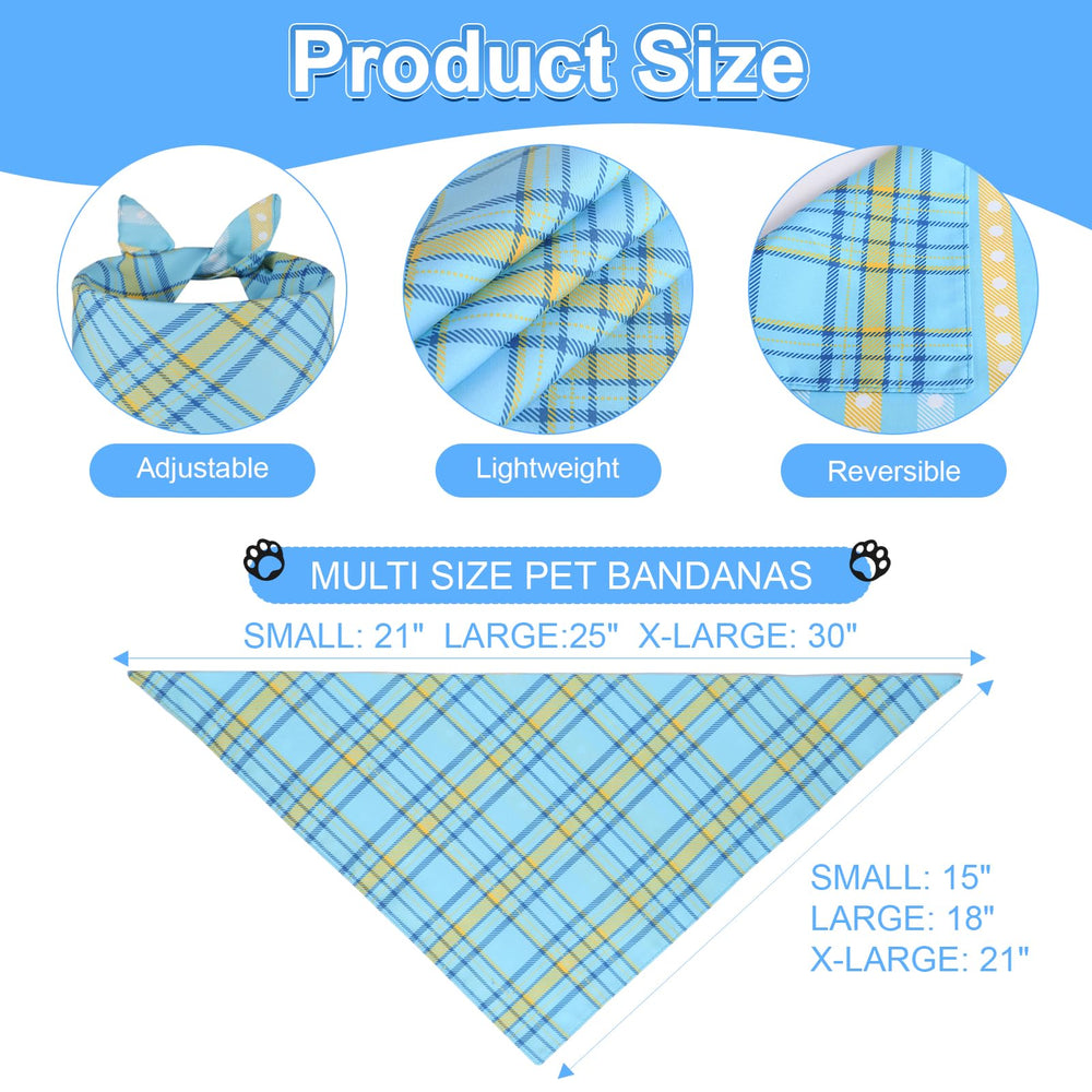 Bandanas Agroon de color azul duraderas y lavables a máquina.
