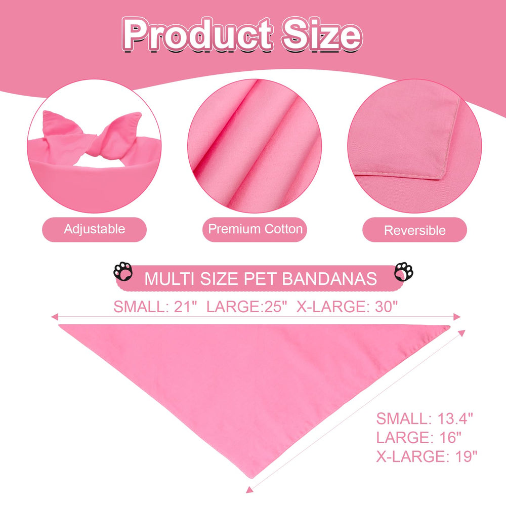 Bandana Agroon rosa XL trasera, reverso duradero para fotos y fiestas.