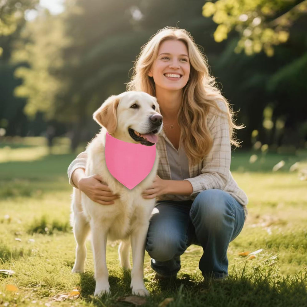 Bandana Agroon rosa XL, regalo personalizado para cumpleaños o fiestas.