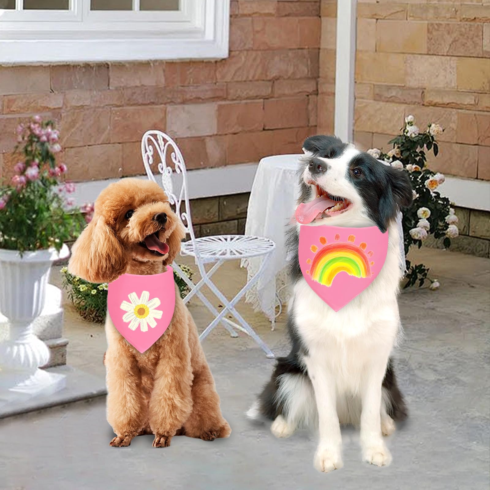 Bandana Agroon rosa XL, uso diario para perros, suave y cómodo.