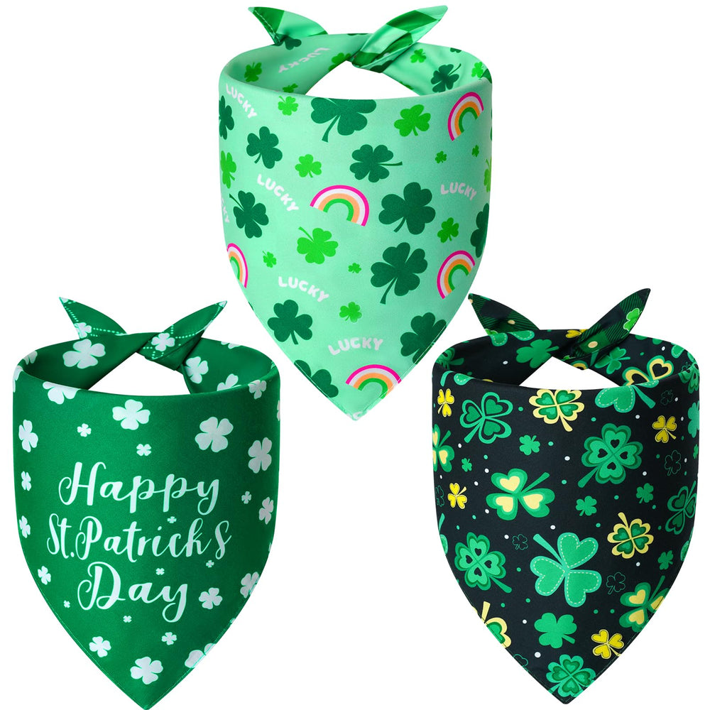 Bandanas Agroon tres piezas con patrones verdes para fotos divertidas.