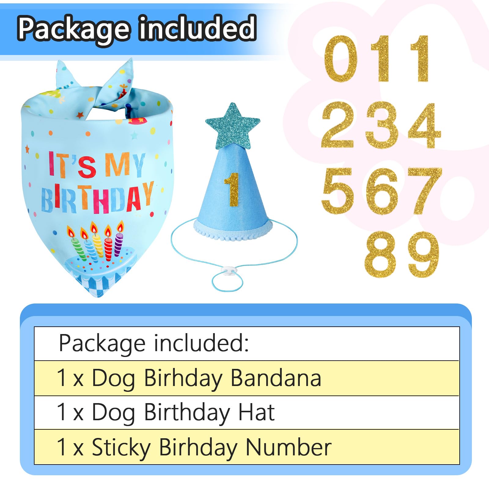 Números de cumpleaños Agroon 0-9 para personalizar la celebración