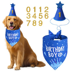 Agroon paño de cumpleaños para perro, 15x21, ideal para fotos.