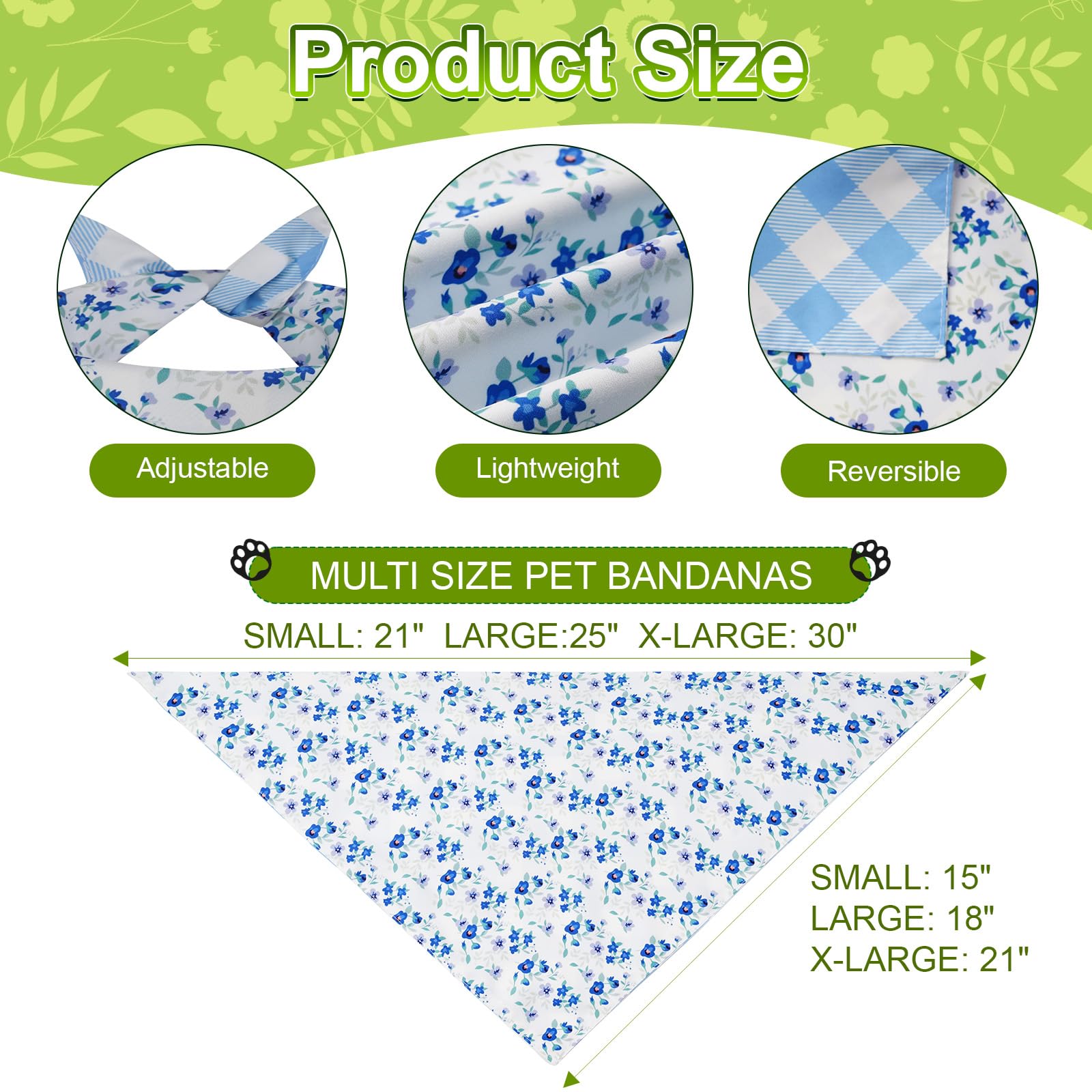 Agroon pañuelo para perro 15x21, tamaño pequena, cuello cómodo
