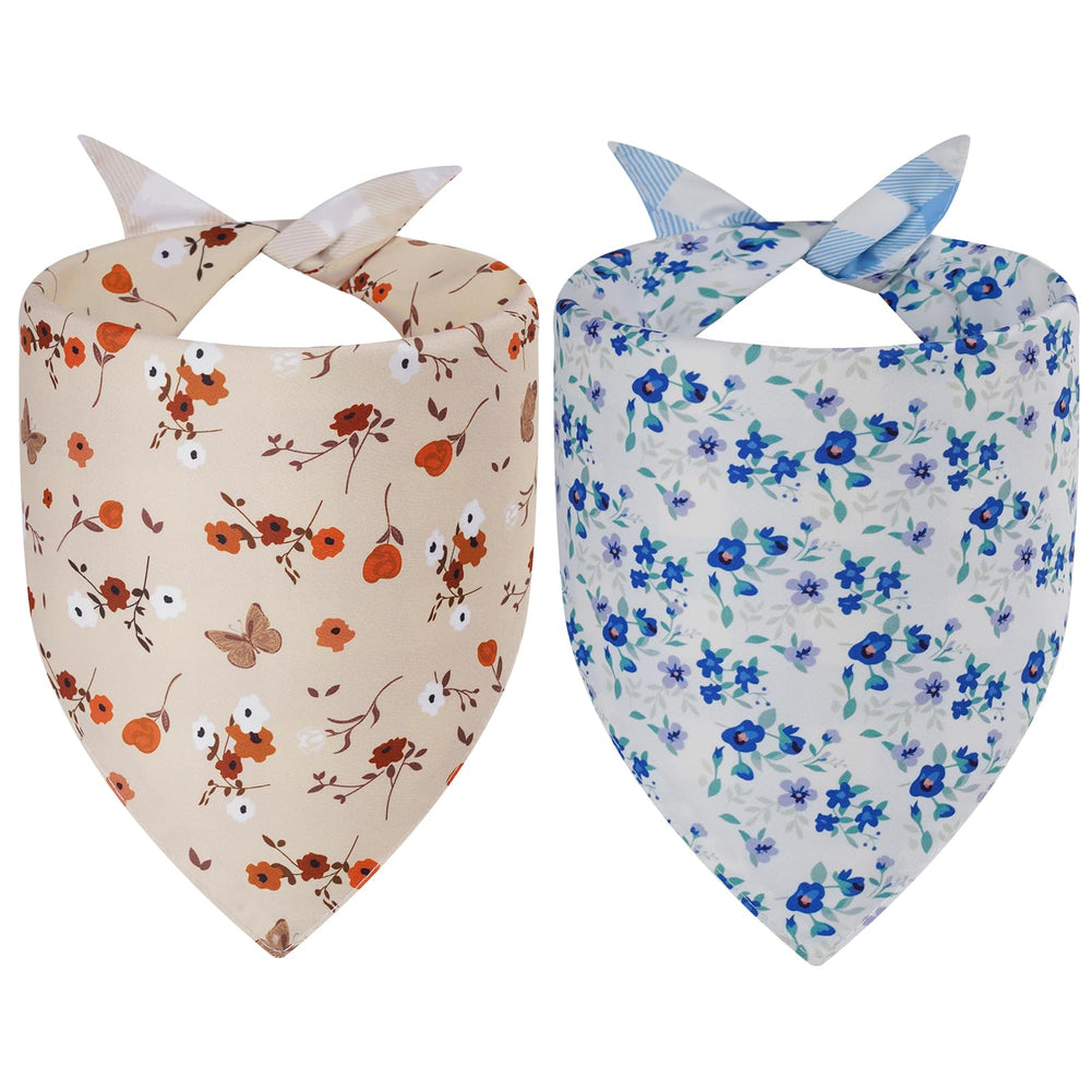 Pañuelo Agroon para perro, diseño floral primaveral, ideal para lucir durante paseos