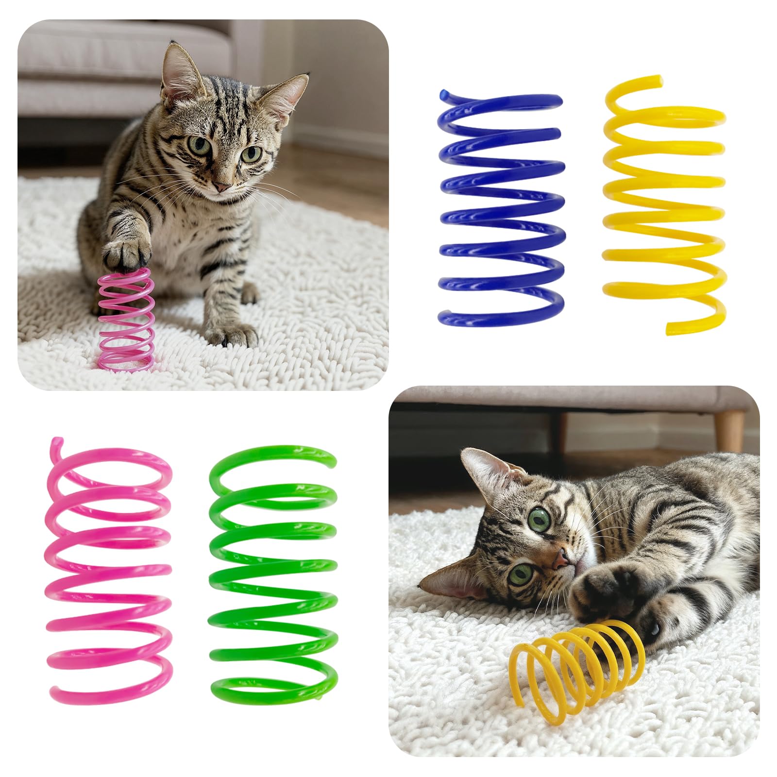 AGYM: juguete-resorte para gatos, ideal para interacción entre dueño y felino.