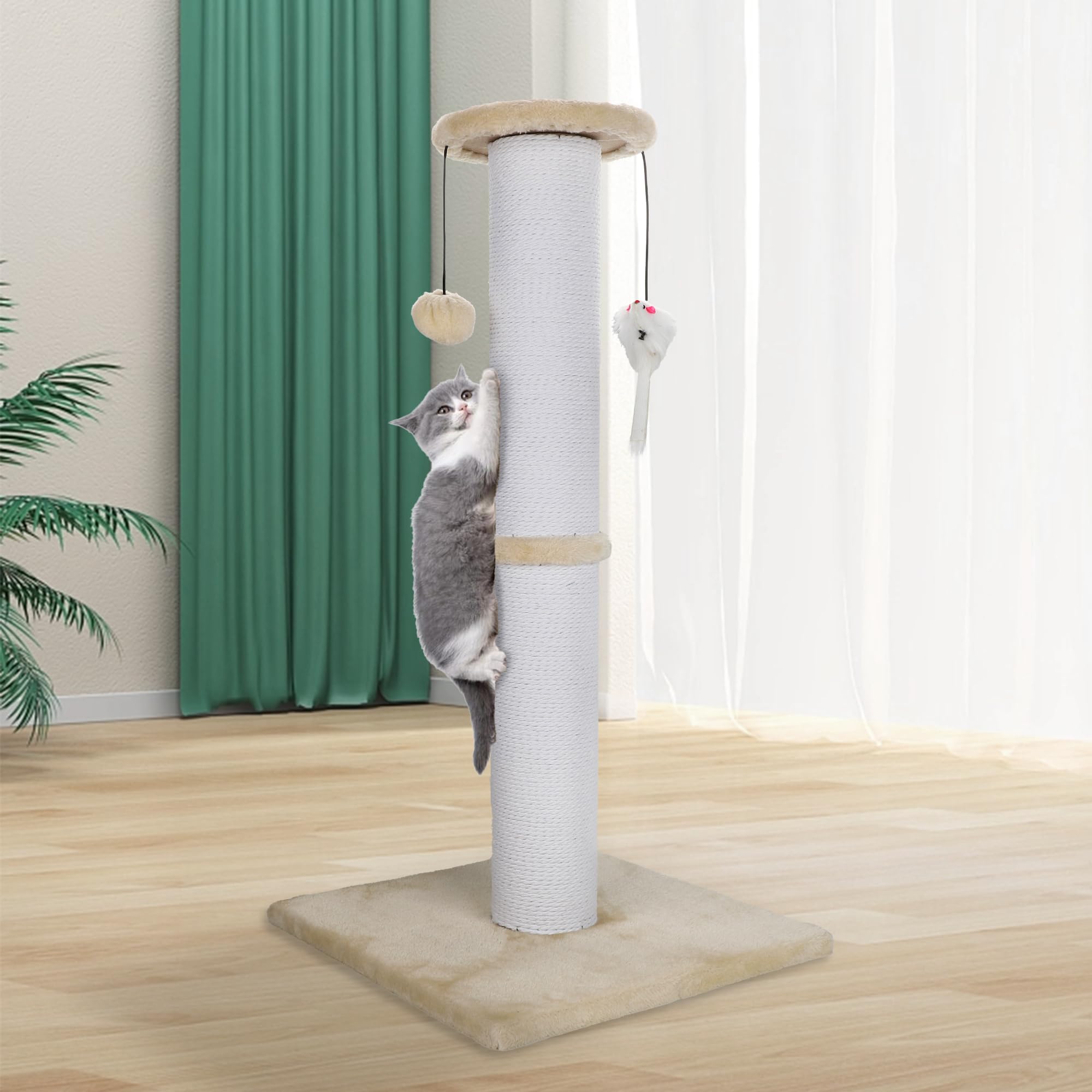 Ahomdoo poste gato ensamble facil y estable para hogar