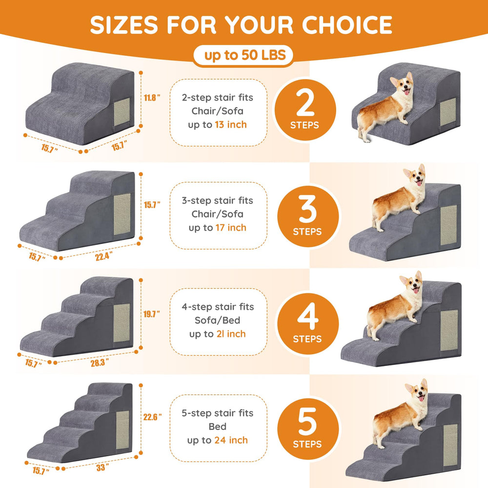 Escalera para perros Ahpmeoa, ideal para subir al sofá.