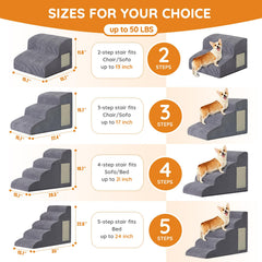 Escalera para perros Ahpmeoa, ideal para subir al sofá.