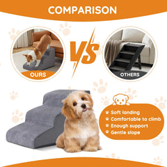 Ahpmeoa pasos-perro-cama-5-pasos: compatible con camas y sofás altos