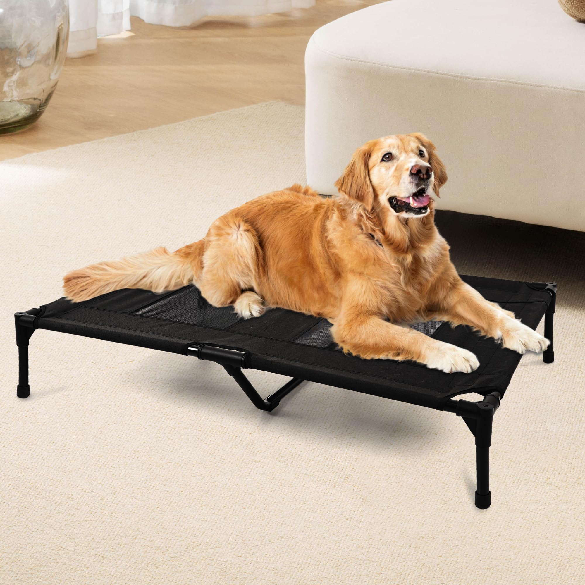 Cama elevada para perro Aimease con malla ventilada, ideal para interior y exterior