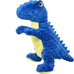 AIMETING Juguete sin relleno dinosaurio azul para morder suave y seguro