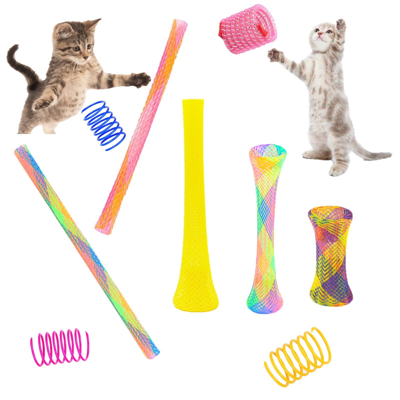 AIMICOCA set 46 juguetes para gatos, opciones para reemplazo y variedad de juego.