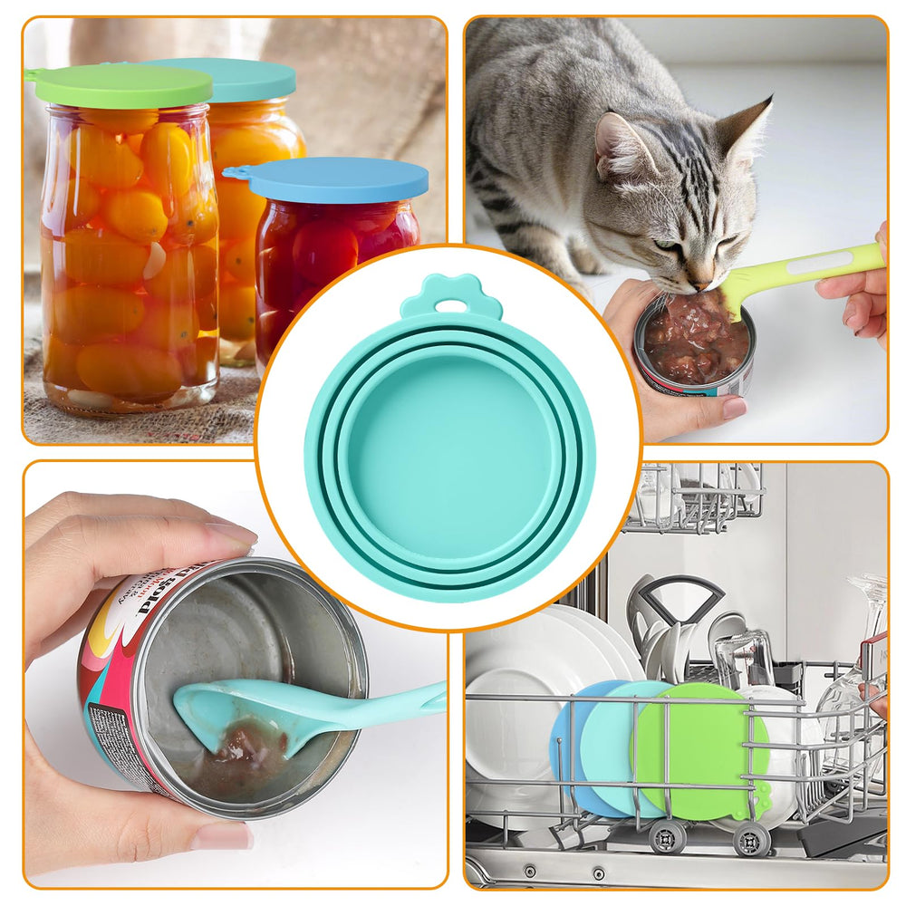 Ainvhh paquete 8 tapas alimentos mascotas: almacenamiento seguro y sin olores.
