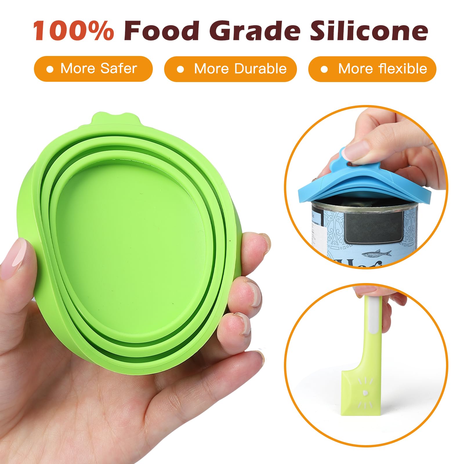 Ainvhh silicona sin BPA para alimentos de mascotas: seguro y cómodo de usar.