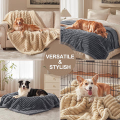 AIPERRO manta impermeable, doble cara, ofrece dos texturas suaves para comodidad.