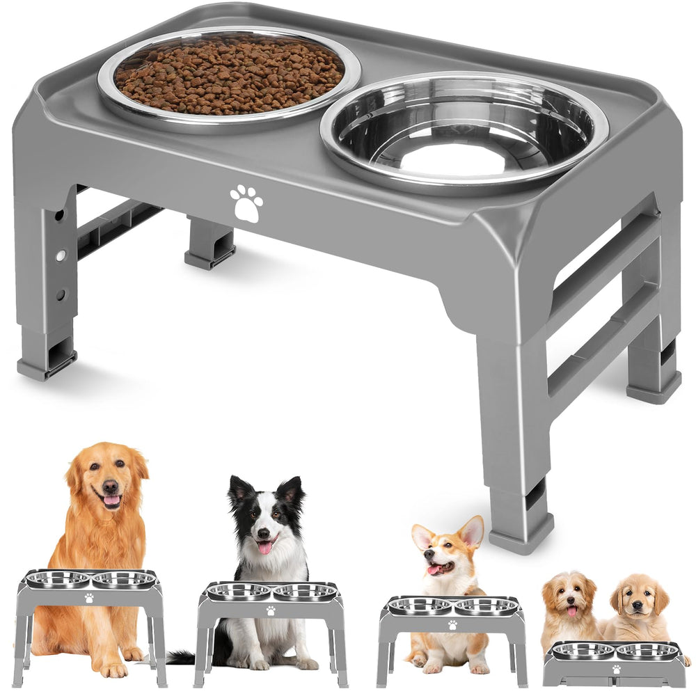 AIRMX tazones-acero-inoxidable-50oz: facilita comer cómodo para perros grandes.