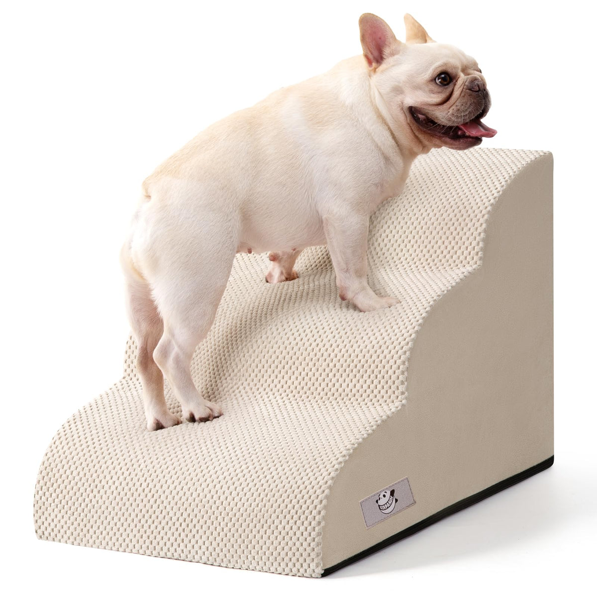 Airpanda escaleras para perros pequeños junto al sofá con 3 pasos para subir