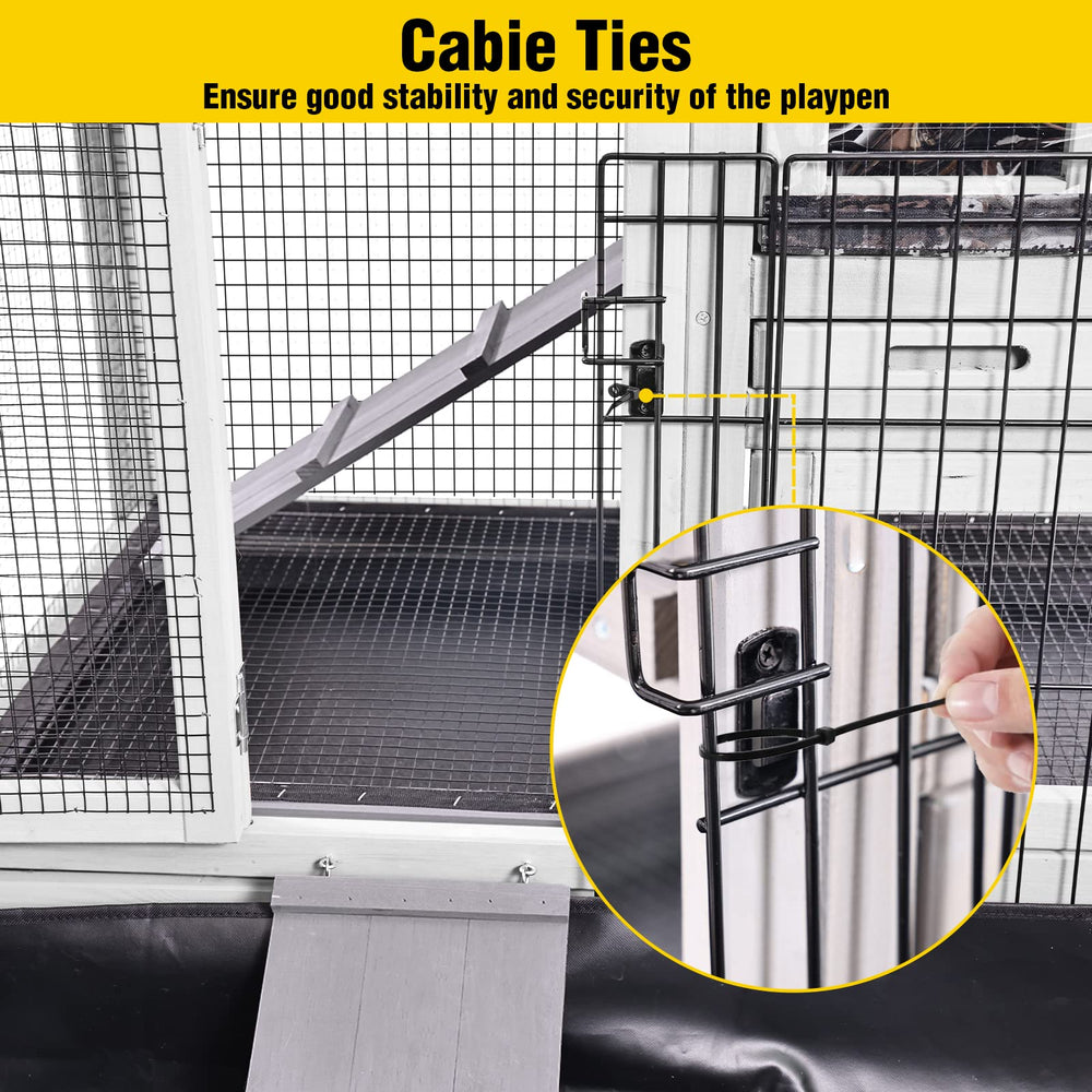 Aivituvin extensión para jaula de conejos, solución modular