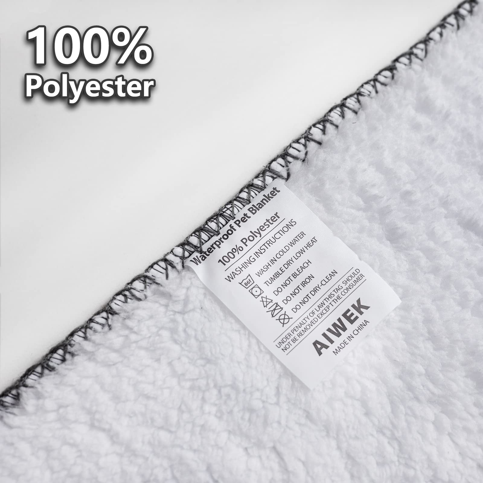 AIWEK manta impermeable lavable a máquina para limpieza rápida