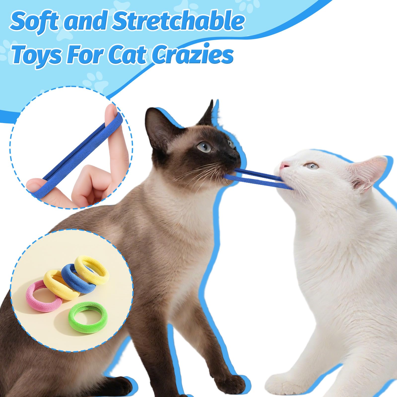 AKAIXI Juguetes resistentes a rayaduras y mordidas, ideales para gatos curiosos.