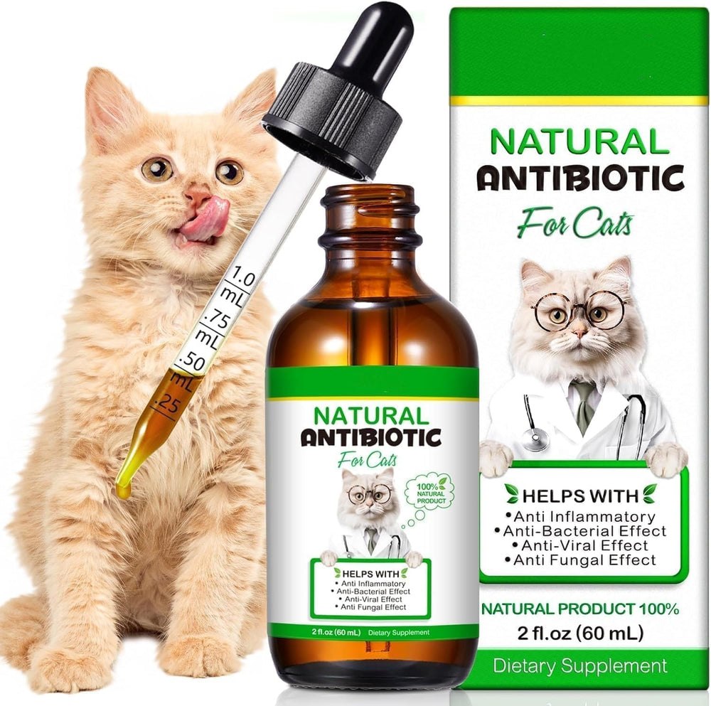 Akareni antibióticos líquidos para gatos en frasco, útiles ante infecciones y digestión