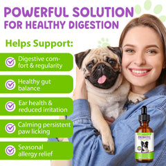 Akareni Digestivo para perros, enzimas digestivas que facilitan la absorción.