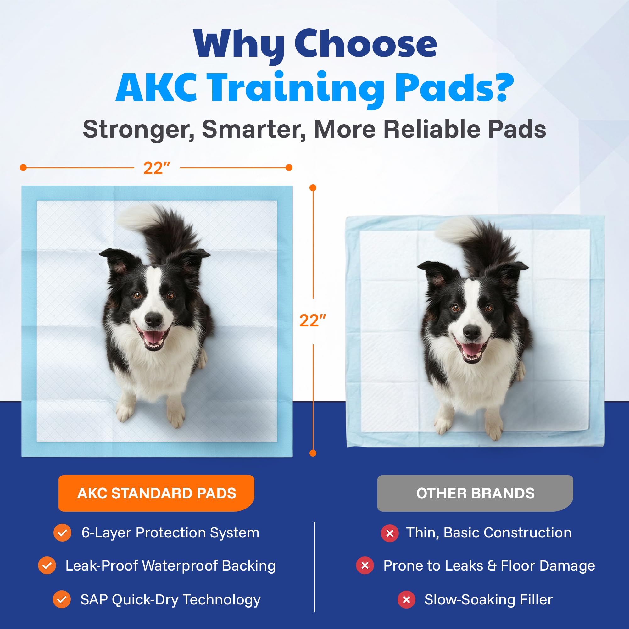 Almohadilla AKC sin perfume, apta para perros sensibles.