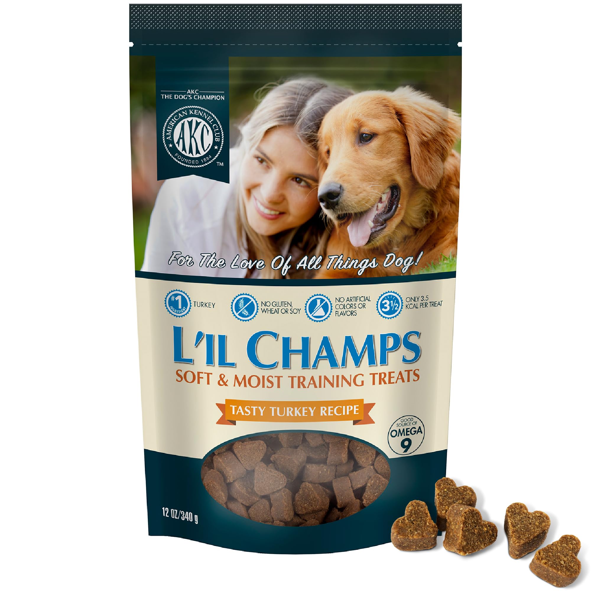 AKC Lil Champs premios suaves para sesiones de adiestramiento.