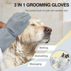 Guantes AKEISHE de silicona para masaje suave durante el baño.