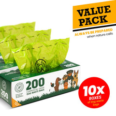 ALAGPRO: rollos de bolsas para perros, espesor superior para uso en exteriores.